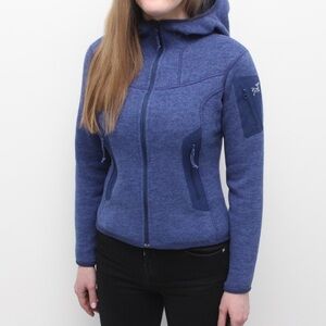 Arc'teryx sz XS Covert Hoodie fleece polar tech Deep Blue Ski Jacket